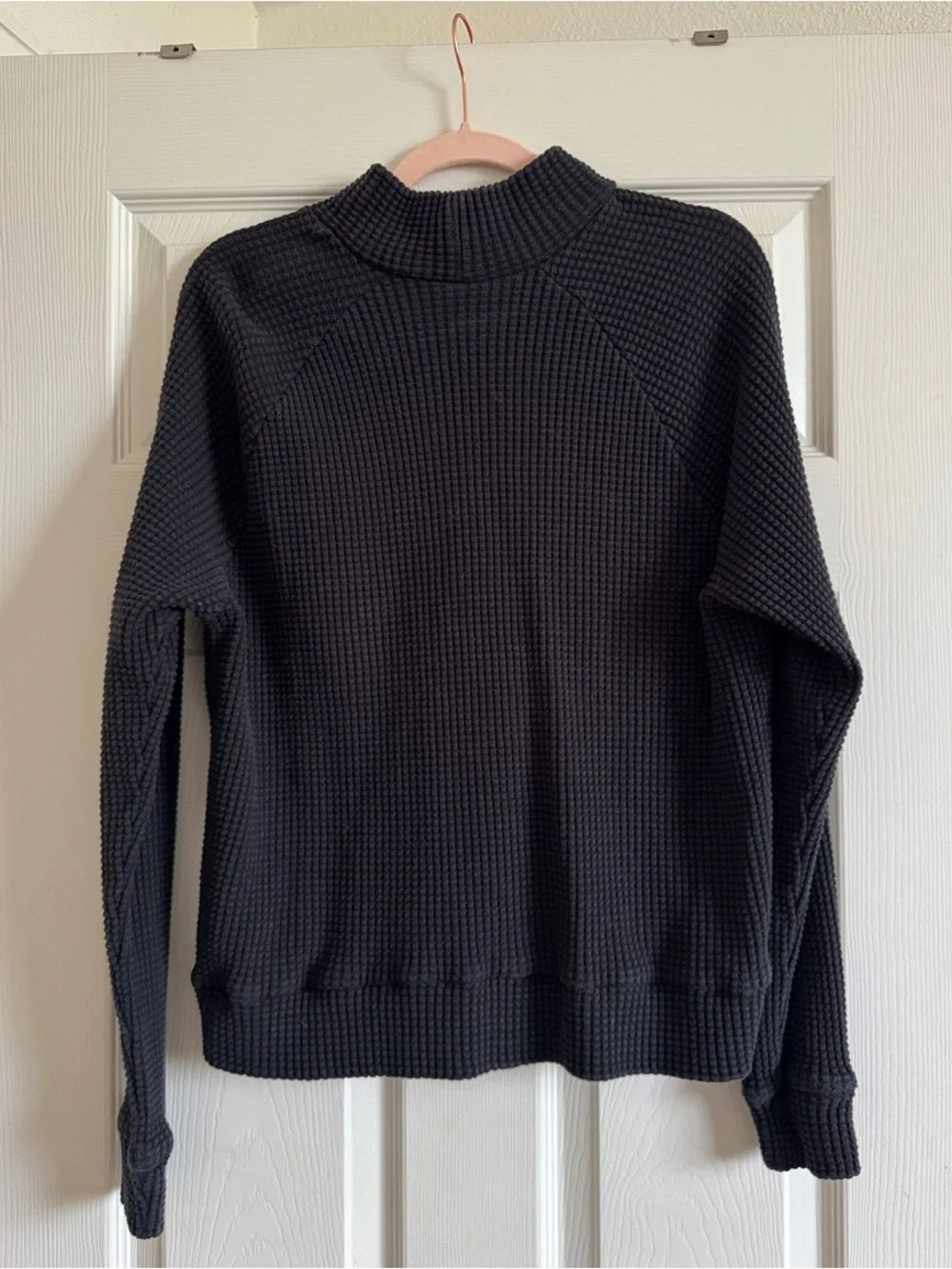 The North Face Black Waffle Knit Turtleneck Sweater - Picture 2 of 3